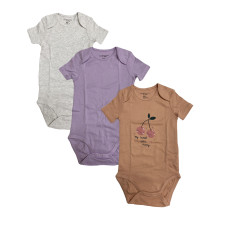 Fox & Bunny Baby Bodysuit Multi 3pcs pack L-92 